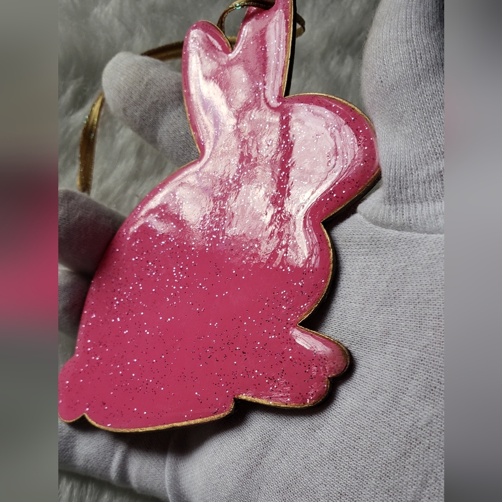 Handmade Spring Flower Bunny Decor Accessory - Picture 6 of 10